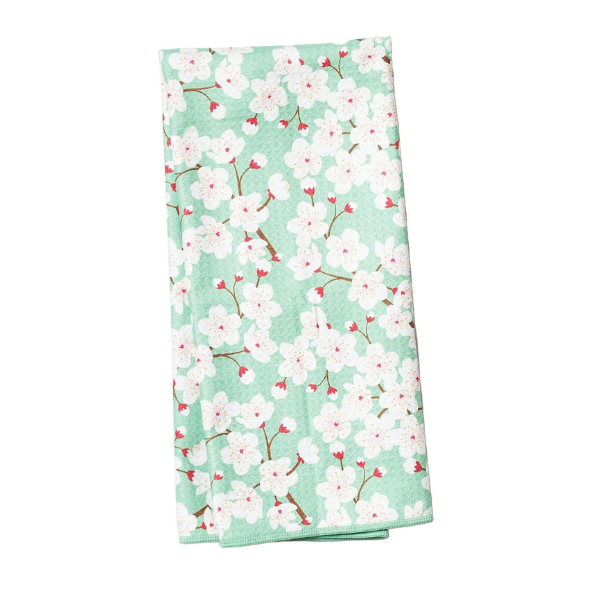 Anywhere Towel Reversible - Cherry Blossom Spring Pattern