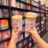 Pastel Book Lover Iced Coffee Sleeve – Trendy Drink Sleeve