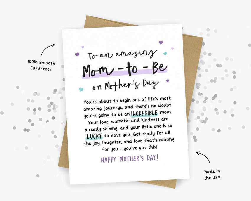 Mom-to-Be Mother's Day Card