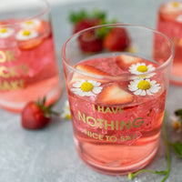 I Have Nothing Nice to Say - Gold Foil Rocks Glass