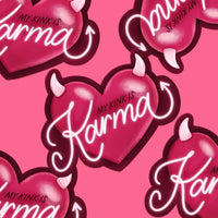 My Kink is Karma Heart - Chappell Roan Inspired Sticker