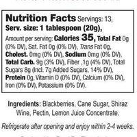 Truly Natural Blackberry Shiraz Preserves