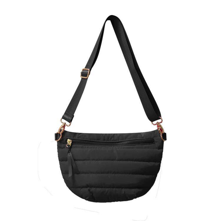 The Blake | Crescent Puffer Sling Bag | 14 Colors