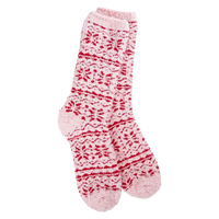 World's Softest Socks | Fair Isle Pink Cozy