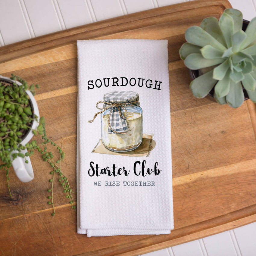 Sourdough Starter Club Dish Towel, Bread Baking Decor