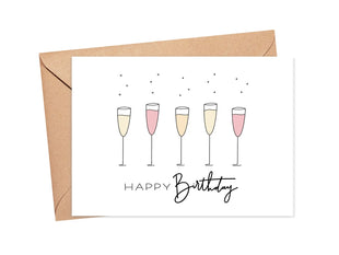 Cheers! Mimosa Happy Birthday Card