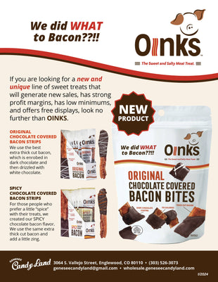 Chocolate Covered Bacon Bites Pouches - original flavor