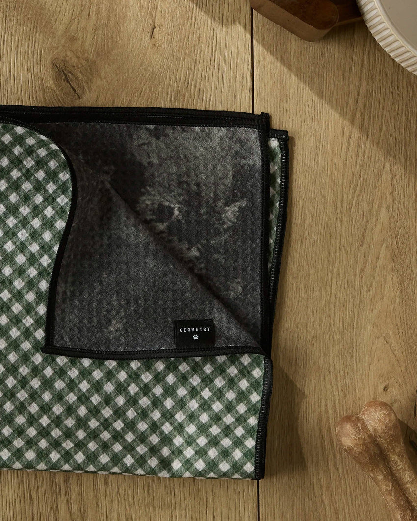Bramble Green Paw Towel