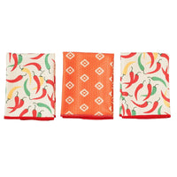 Mighty Mini Towel (Set of 3) Reversible -  Chili Peppers
