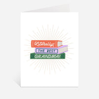 Literally The Best Grandma Card | Book Lover Greeting Cards