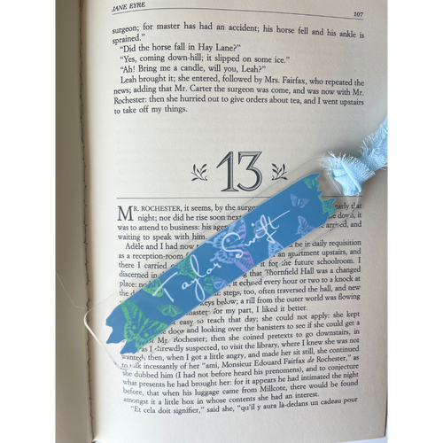 Taylor Swift inspired album acrylic bookmark w/ribbon