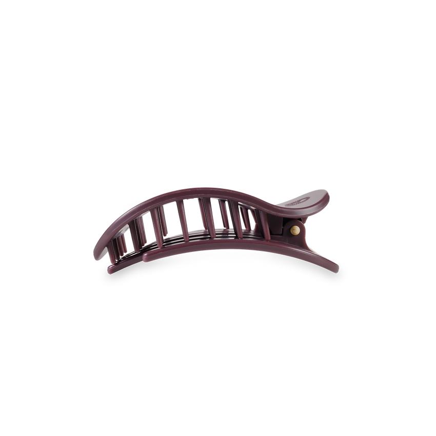 Round Flat Hair Clip | Small | Burgundy Bliss