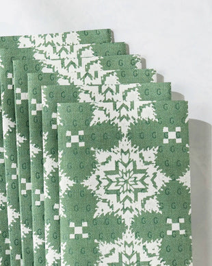 Iceflower Green Not Paper Towel - Set of 6