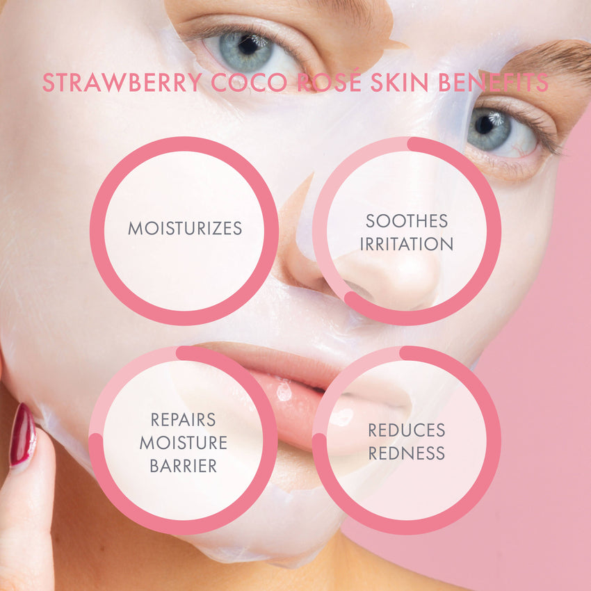 Strawberry Coco Rosé Soothing Biocellulose Mocktail Mask