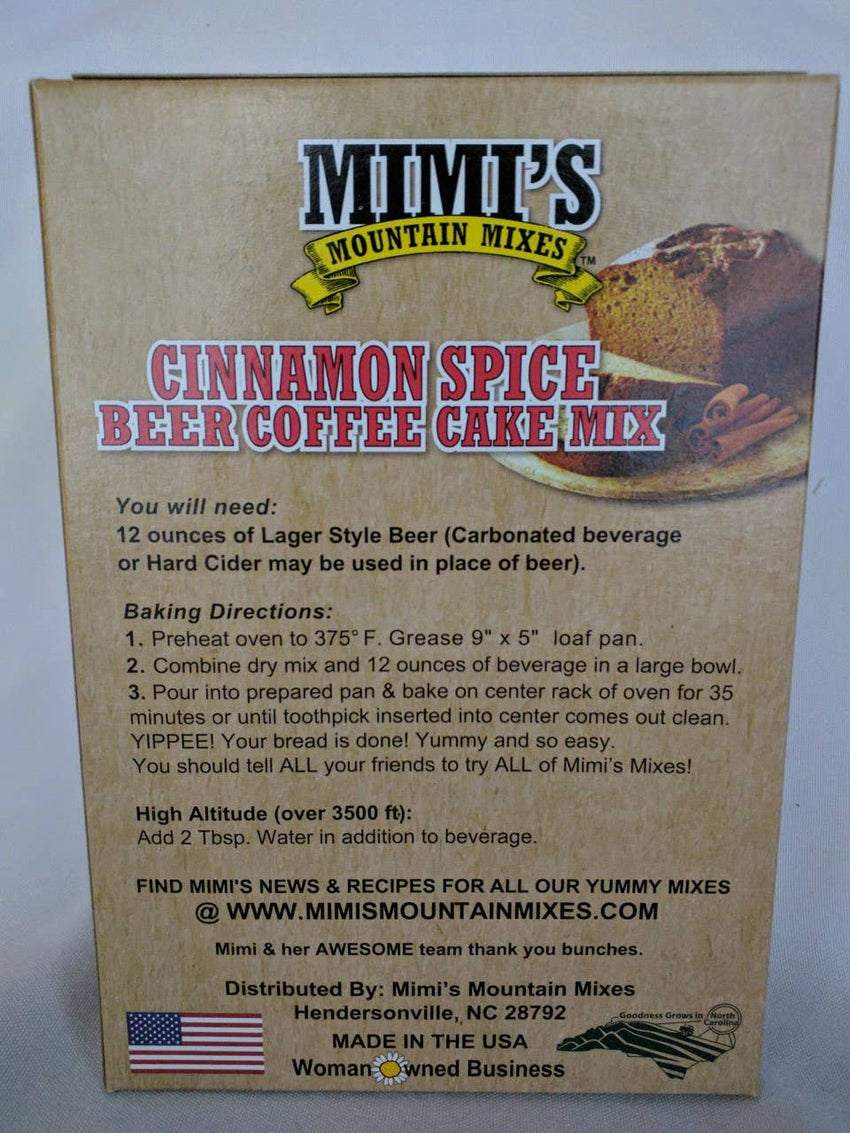 Baking Mixes | Cinnamon Spice Beer Coffee Cake Mix