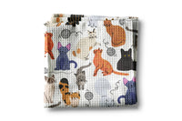 Cat Kitten Kitty Retro Decor Kitchen Towel Pet Groomer Lady