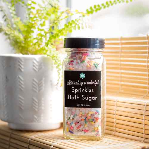 Sprinkles Bath Sugar, Cake Scented, Foaming Bath Soak 6 oz
