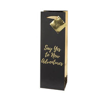 Say Yes to New Adventures Wine or Bottle Gift Bag