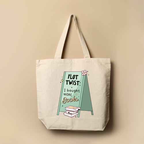 Plot Twist: I Bought More Books Tote Bag