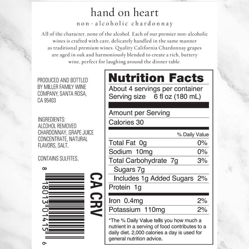 Hand on Heart Non-Alcoholic Wine