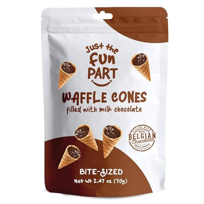 Just The Fun Part - Milk Chocolate Mini Waffle Cones 2.47oz