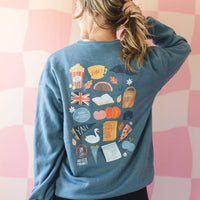 Stars Hollow in the Fall Sweatshirt - Heather Slate