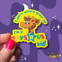 Toys R Us Kid Vinyl Sticker 