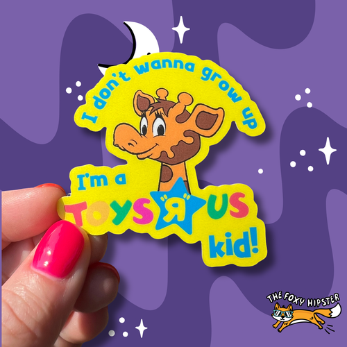 Toys R Us Kid Vinyl Sticker 