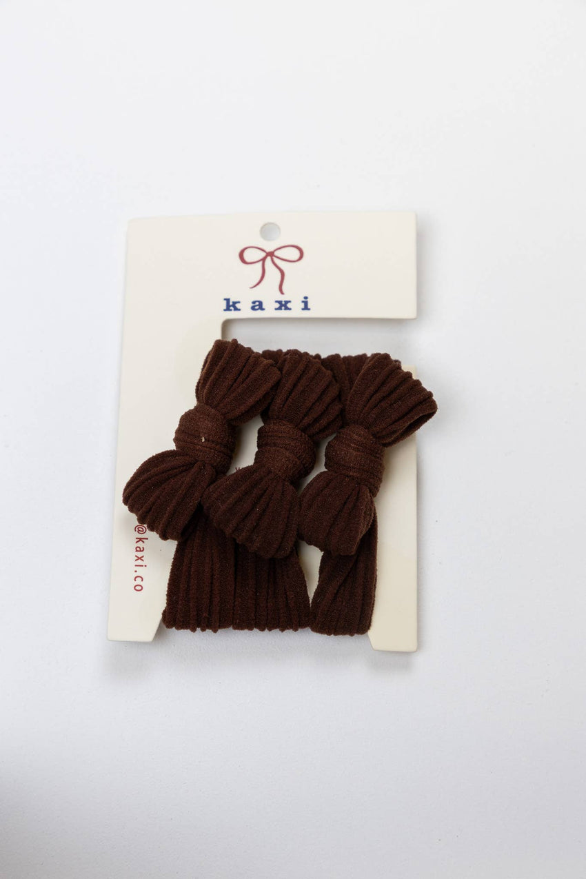 KAXI Bow Hair Ties — No-Damage Nylon Hair Ties