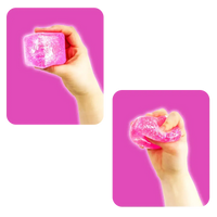Fun Doh Squish & Squeeze Sparkle Cube Fidget Toy
