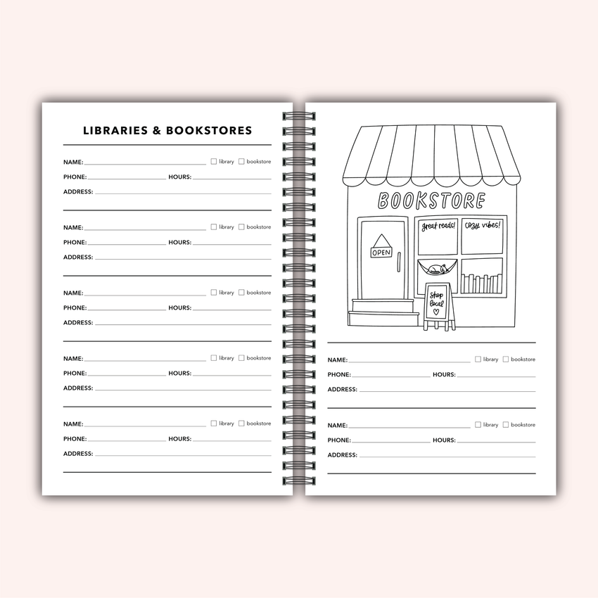 Silly Little Reading Log Journal | Book Review Tracker