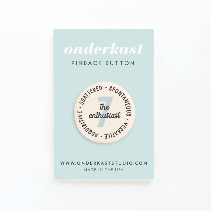 Enneagram Pinback Button – Choose your number!