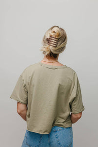 KAXI Wide Lay Down Claw Clip — Flat Low-Profile Hair Clip