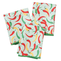 Mighty Mini Towel (Set of 3) Reversible -  Chili Peppers