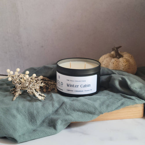 Winter Cabin- Cypress + Fraser Fir + Cinnamon - 6 oz. Tin