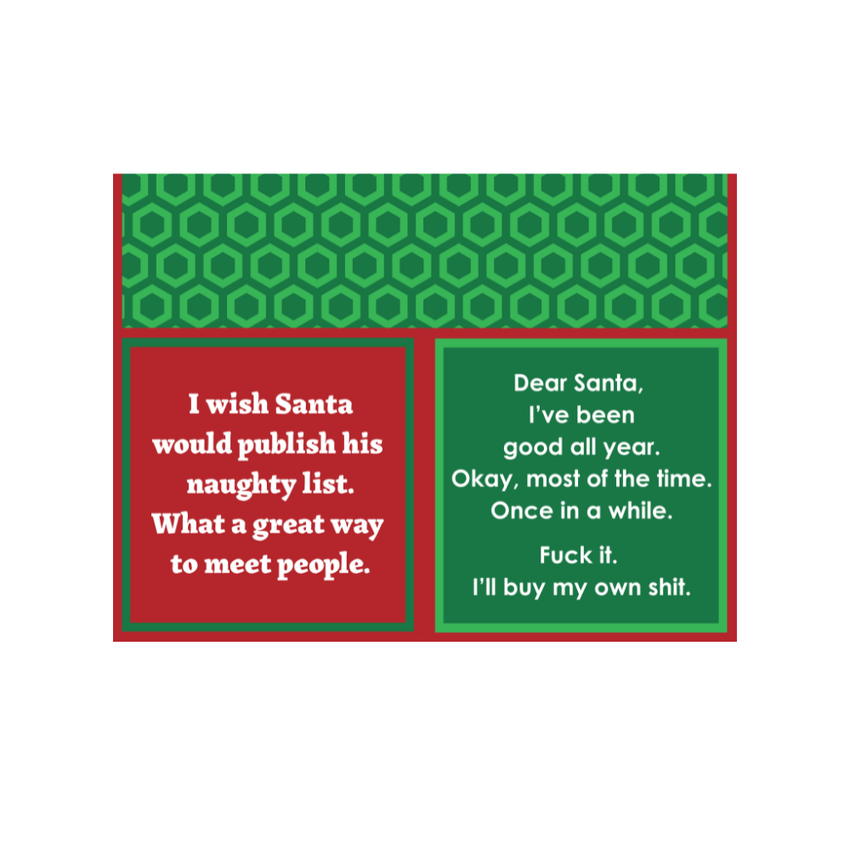 NAPKIN Xmas Dear Santa | Funny Christmas Gift