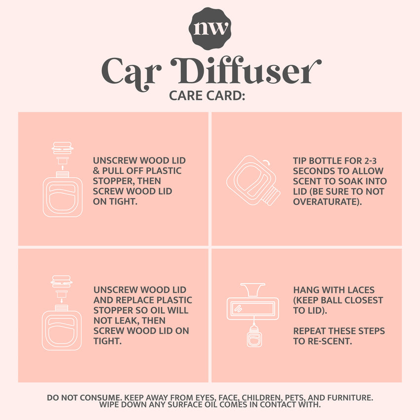 Car Essential Oil Diffusers | Sun-Kissed