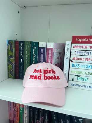 Hot Girls Read Bookish Embroidered Dad Hat