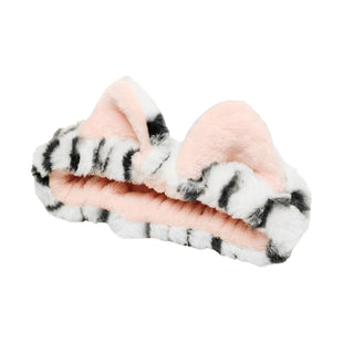 Meow Time Plush Spa Headband, for makeup, & cleansing