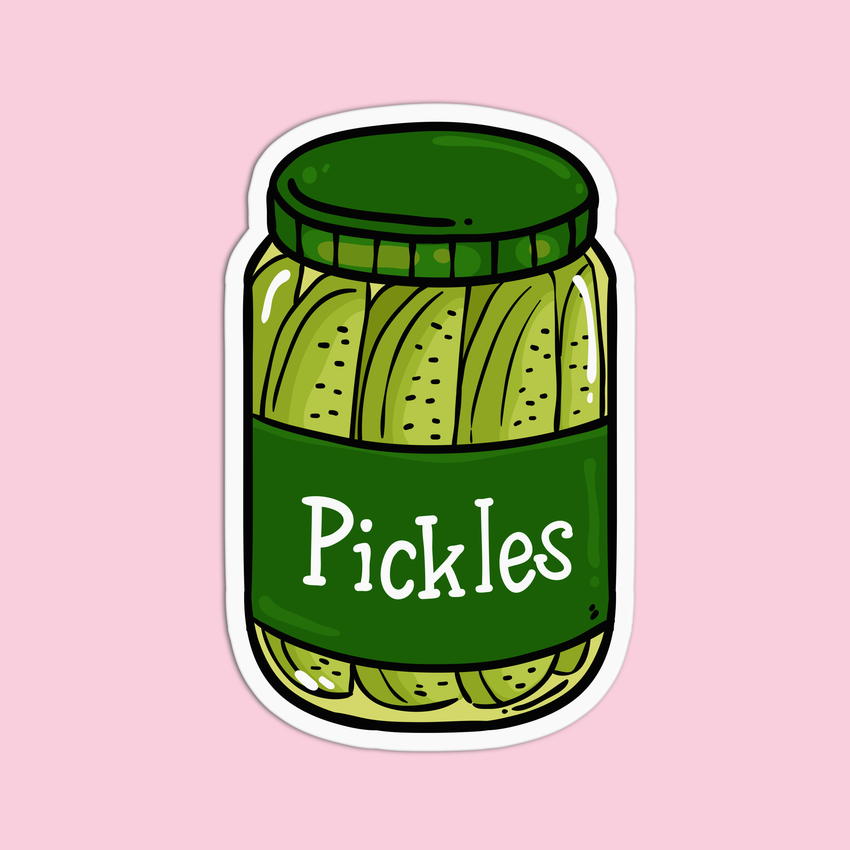 Pickles Sticker Market Vinyl Textured Sticker