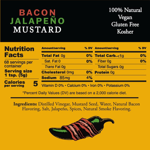Bacon Jalapeno Mustard 12 oz squeeze