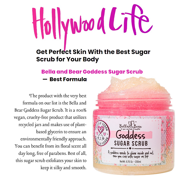 Goddess Sugar Scrub, Body Scrub, with added Soap 6.7oz