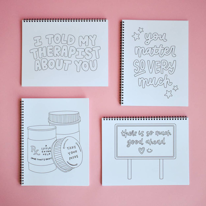 Mental Health Coloring Book | Self-Care and Emotions