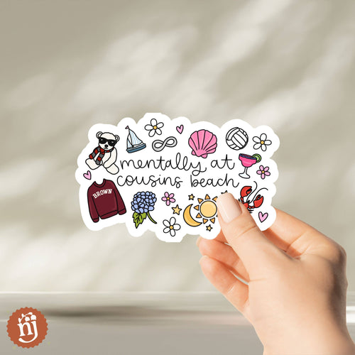 The Summer I Turned Pretty Mentally at Cousins Beach Sticker