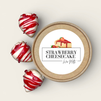 Strawberry Cheesecake Soy Wax Melts 2.5oz Jar Handmade