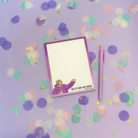 Get it off my desk notepad