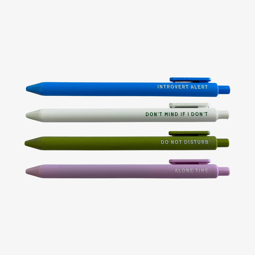 Introvert Alert Gel Pen | Gift For Homebody