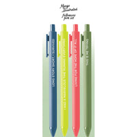 Folkmore jotter gel pen set