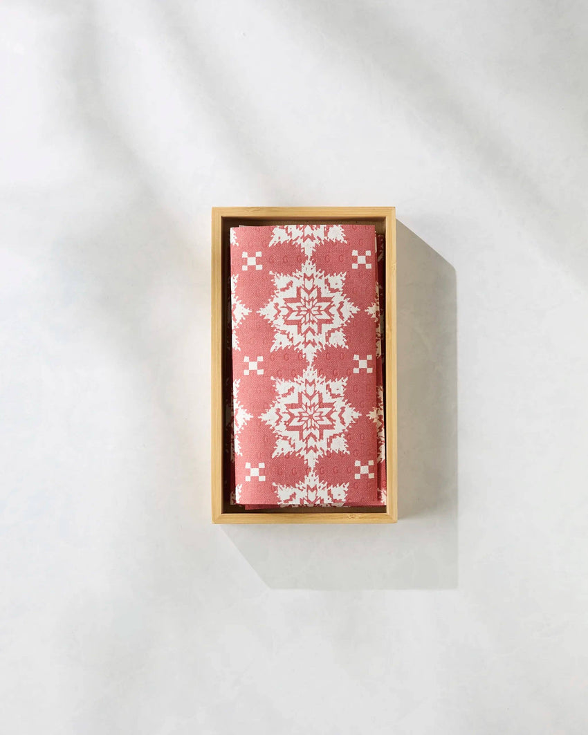 Iceflower Red Not Paper Towel - Set of 6