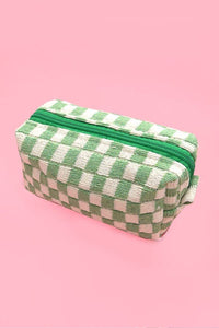 CHECKER MAKEUP COSMETIC POUCH BAG | Gift for her or teens!